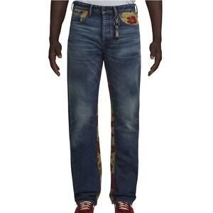 PRPS Deer Valley Tapestry Jeans Men's 38‎ Barracuda Relaxed Fit NWT Indigo